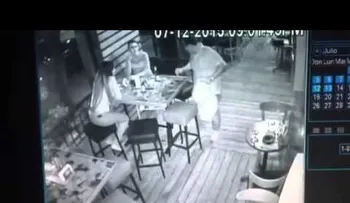 Video del increíble asalto a mano armada en bar de Piantini