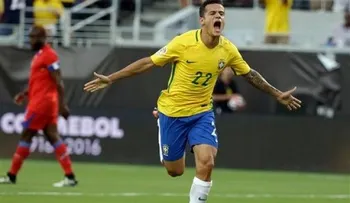 Hat trick de Coutinho lidera goleada de Brasil