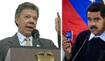 Duro choque verbal de Santos y Maduro