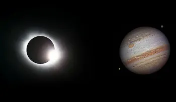 Triple carambola celestial en una noche: Eclipse total, Júpiter en todo su esplendor y una superluna (VIDEO)