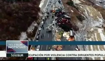 Mueren 17 personas y 37 heridos por fatal accidente en China; chocan 56 vehículos  