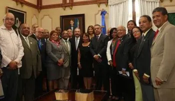 El presidente recibe nueva directiva del Colegio Dominicano de Periodistas
