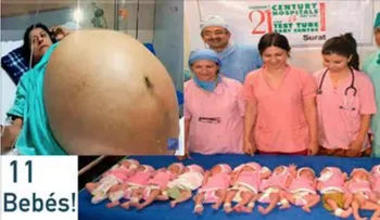 Médicos asombrados: Mujer da a luz 11 bebés sin cesáreas !
