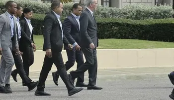 Abinader encabeza evacuación del Palacio Nacional en el Simulacro de Terremoto