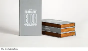 El libro que se bebe;, invento que podría salvar muchas vidas