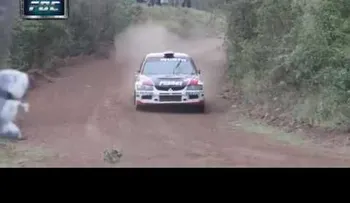 Este perro sobrevive de milagro: Escena de infarto durante una carrera