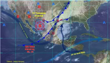 Tormenta invernal azota varios estados de México