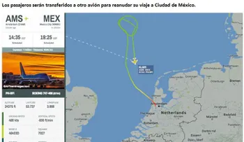 Aterriza en Ámsterdam sin dificultades un avión que había golpeado con un pájaro en el despegue