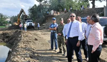 Peralta supervisa en el Riíto de La Vega