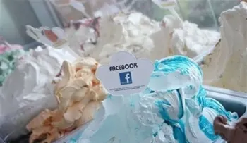 Una heladería crea un helado sabor Facebook