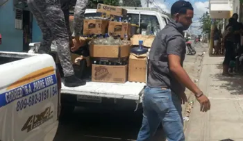 Desmantelan fábrica clandestina de alcohol en La Vega