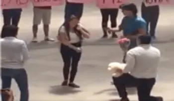 Joven decidió mostrar su amor frente a toda la universidad y mira lo que pasó