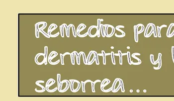 Remedios para la seborrea