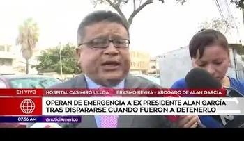 Abogado de Alain García confirma que expresidente intentó suicidarse