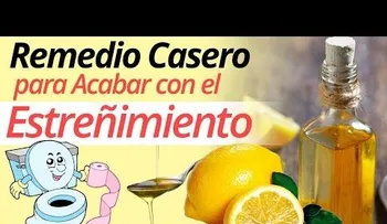 Aceite de Oliva con limón para estreñimiento y desintoxicar el cuerpo: 30 minutos antes de dormir