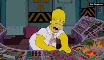 No solo es la borrachera lo que hace que Homero Simpson esté somnoliento, ¡tiene narcolepsia!