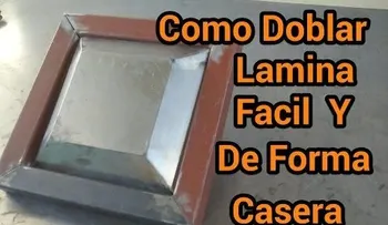 Te enseñan a doblar lamina, de forma fácil y casera 