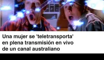 Una mujer se "teletransporta" en plena transmisión en vivo de un canal australiano