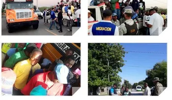 Migración interviene franja fronteriza y detiene mil 019 haitianos