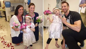 La boda de una niña con cáncer y su enfermero favorito