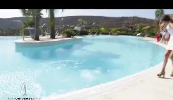 Pilar Magro, candidata a Miss España y su caída en una piscina que se viraliza 