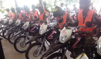 Entregan 20 motocicletas y 3 camionetas a la Dirección Regional Norte de la PN