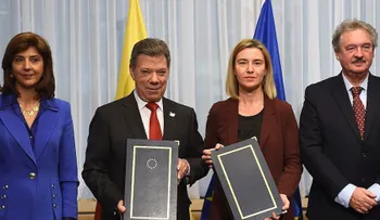 Colombia y la UE firman acuerdo de exención de visa