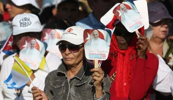 El papa Francisco llega a Holguín