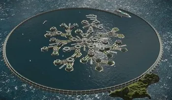 Diseñaron una espectacular ciudad flotante en aguas del Pacífico