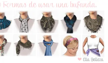 10 formas de usar una bufanda