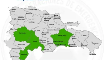 COE mantiene alerta en cinco provincias y el DN por vaguada