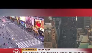 Explosión en estación de buses de Manhattan, New York