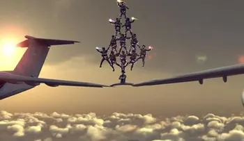 Video: Chuck Norris 'deja pequeña' la espectacular acrobacia de Van Damme
