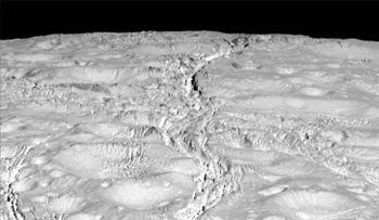 Las extrañas grietas en una luna de Saturno desconciertan a los cientificos