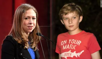 Melania Trump le agradece a Chelsea Clinton por defender a Barron