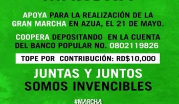Marcha Verde solicita "contribución" para su actividad de Azua