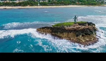 La estatua de Neptuno en el malecón de Puerto Plata