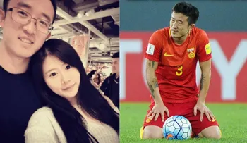 La esposa de futbolista chino infiel Jiang Zhipeng pide expulsión del jugador por adulterio 