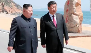 El líder de Corea del Norte, Kim Jong Un, se reúne con el presidente Xi Jinping al norte de China