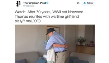 Una pareja separada en la Segunda Guerra Mundial se reencuentra 70 años después