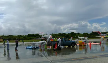 Aerodom realiza simulacro para aplicar plan de contingencia sobre cargas y mercancías peligrosas