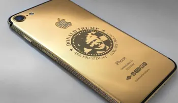 Un iPhone de oro, con diamantes... y el rostro de Trump