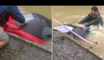 Dramático rescate durante inundaciones en EE.UU. (VIDEO)
