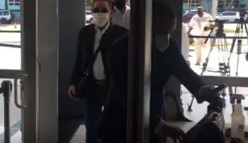 Diandino Peña dice que está "calmado", tras su llegada a la Pepca para ser interrogado una vez más