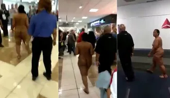 Una mujer desnuda causó caos en un aeropuerto de EEUU 