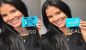 Sal García aclara que no es la mujer que sostiene un condón 