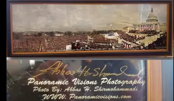 Esta foto que tuiteó Trump sobre la toma de posesión tiene algo mal