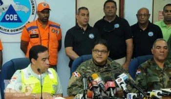 Erika entrará a RD por el nordeste, a las 2:00 pm de este viernes; efectos se sentirán desde esta noche 