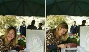 Mujer se burla de exnovio con foto en Facebookâ?¦¿desde su funeral?