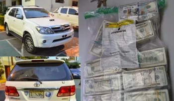 DNCD detiene a dos personas con US159,900 dentro de jeepeta